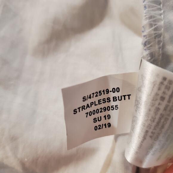 Banana Republic Eyelet Striped Button Tie Waist Convertible Sundress Size 6 - Picture 10 of 14